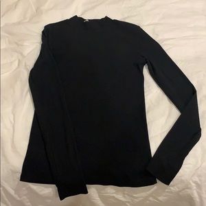 Black mock neck